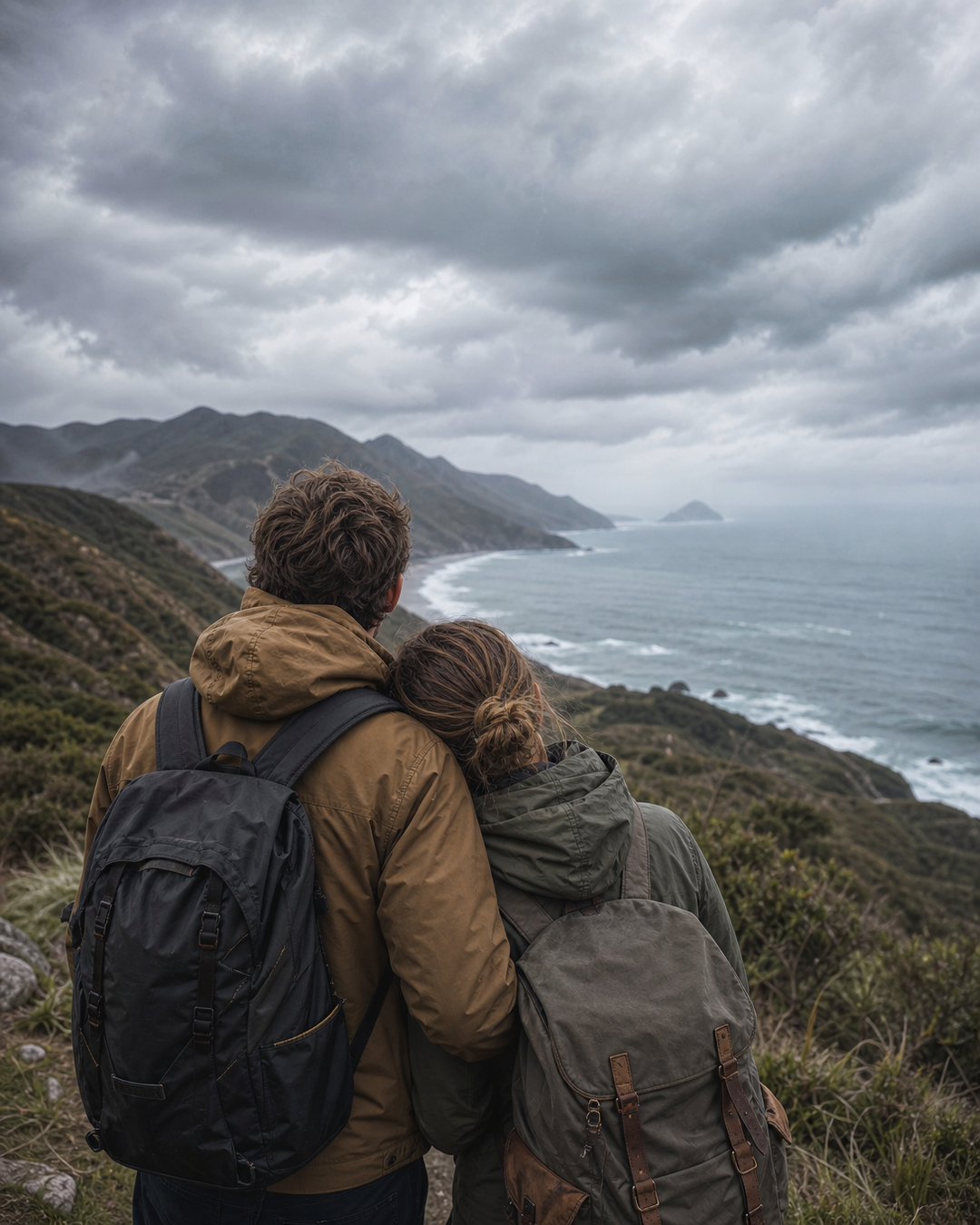 Casal viajando
